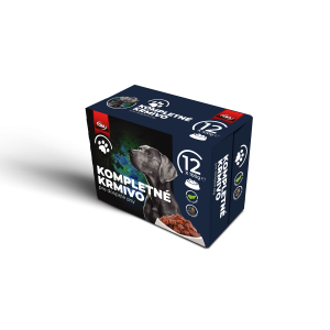 CBA kompletné krmivo pre dospelé psy 12 x 100g